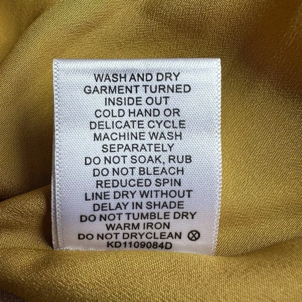 Keepsake the Label Mustard Yellow Ruffle Cutout Mini Dress 4 | Feminine Romantic